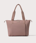Tote in a pink seen from the front view.