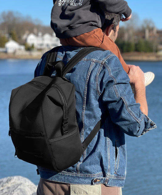 Indi Diaper Backpack in Storm, Medium