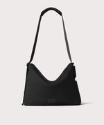 Large Shoulder bag in a black seen from the front view.