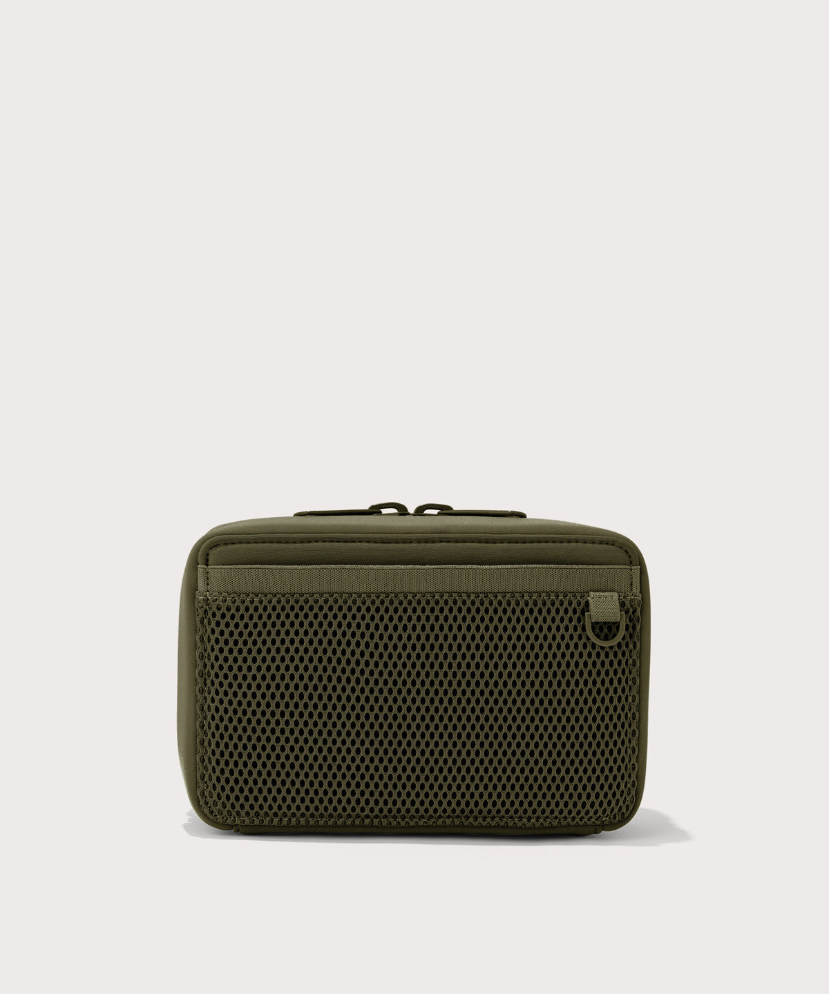 Dagne Dover large Arlo Tech Organizer in dark green seen from the back.