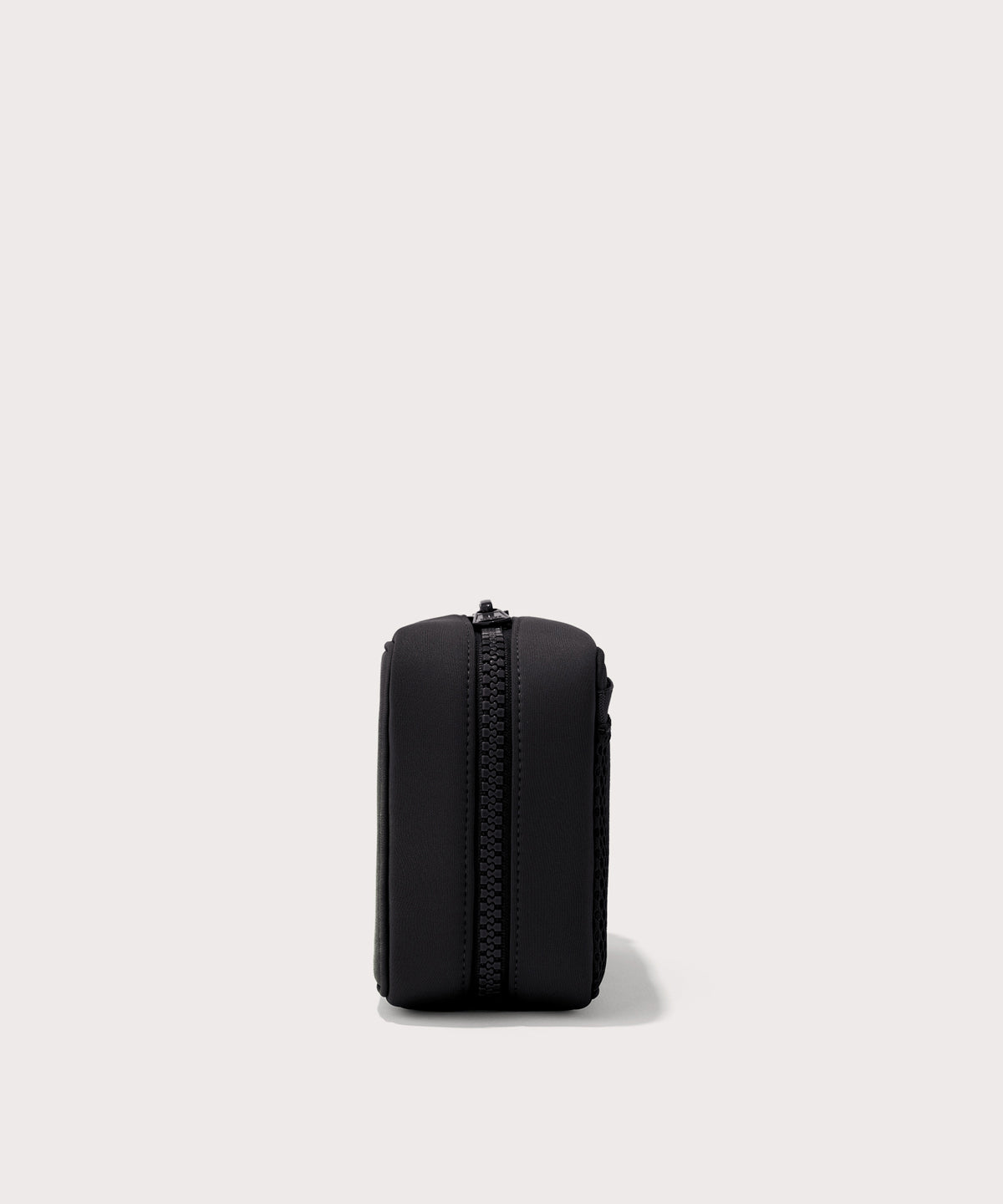 Dagne Dover large Arlo Tech Organizer in black seen from the side.