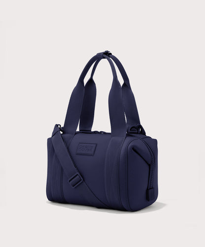 small Landon Carryall in dark blue, side view