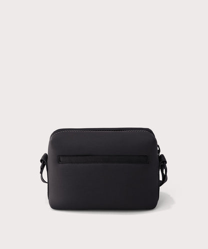 Dagne Dover Micah Crossbody in black seen from the back.