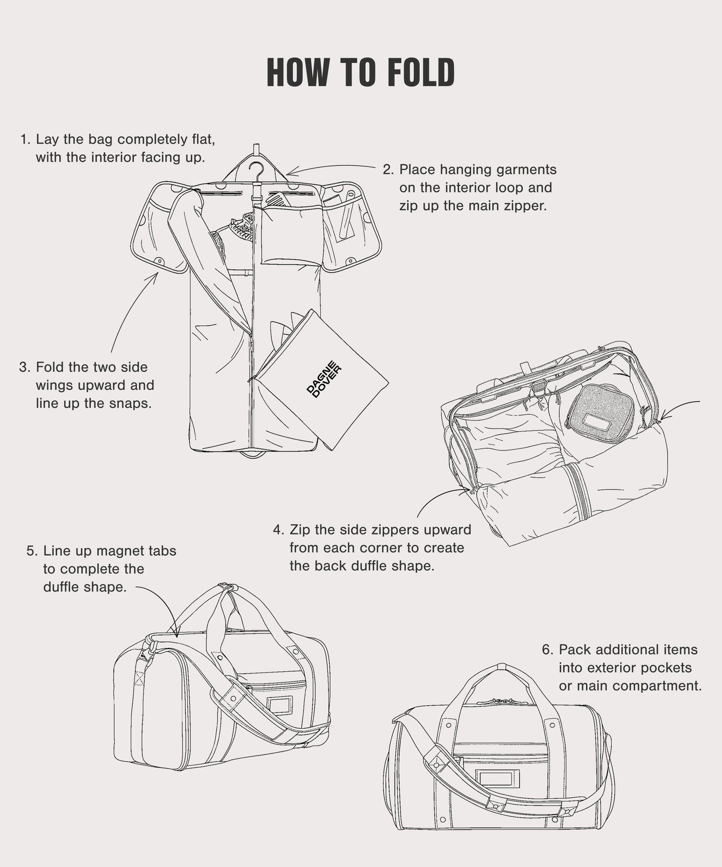 Monaco Garment Duffle in Dark Moss