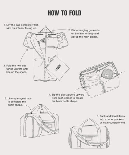 Monaco Garment Duffle in Dark Moss